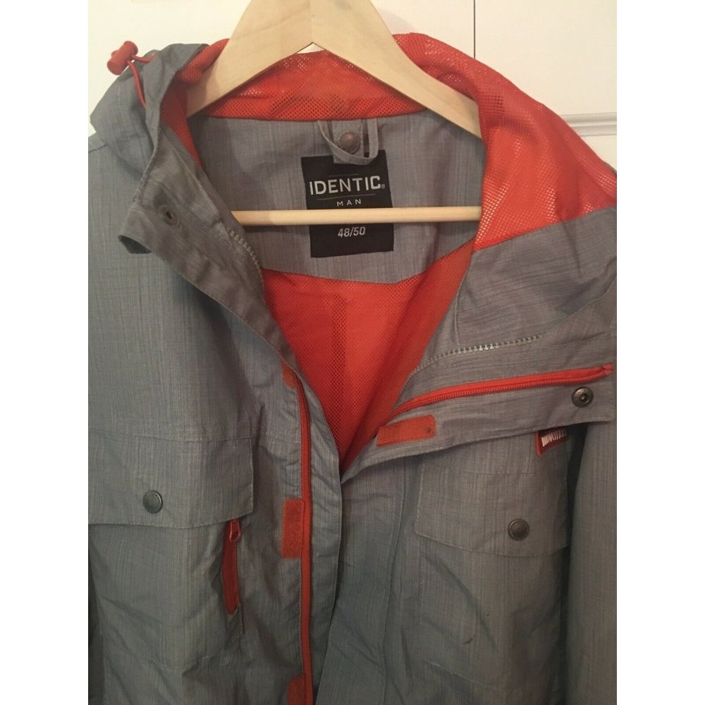 Identic Jacket Full Zip Gray Sz M 48/50 Men‎ Hooded Jacket